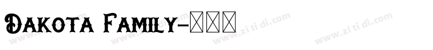 Dakota Family字体转换